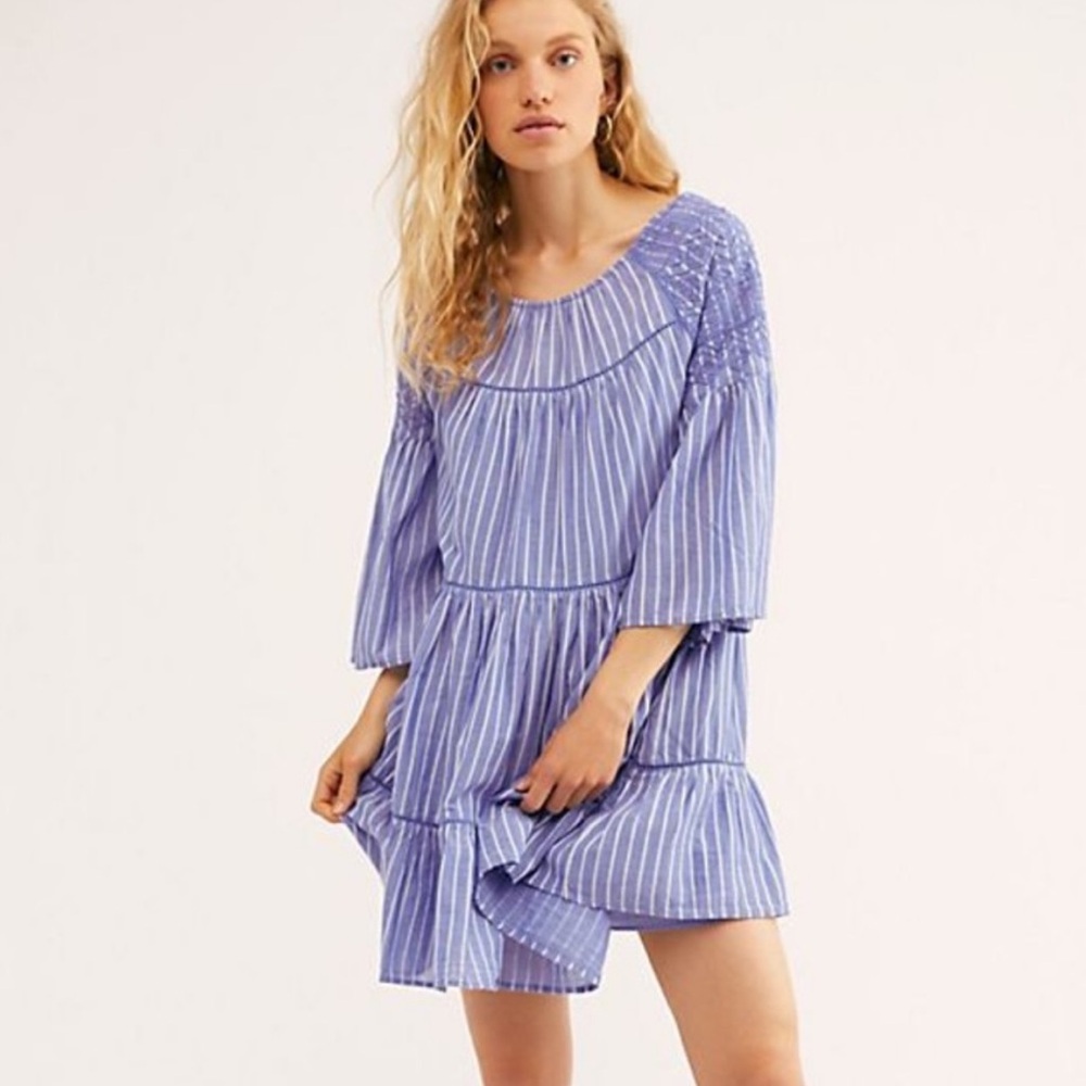 Free People Lola Embroidered mini dress!